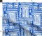 Greek Columns Greek Key Architecture Doodle City Life Blue Ancient Greece Custom Printed Fabric by Spoonflower Various Fabrics by the Yard or Fat Quarter